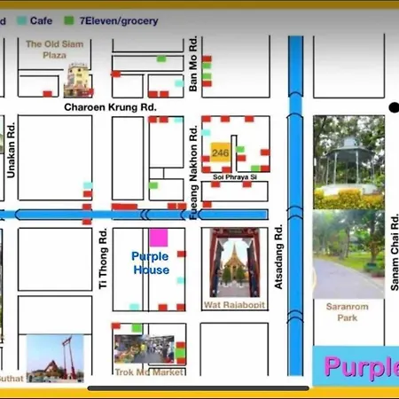 Purple House Family Br Walk To Grand Palace